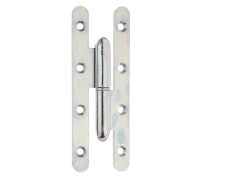 Aushebescharnier,galvanisch blau verzinktt, links, 140x55x3