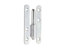 Aushebescharnier, galvanisch blau verzinkt, rechts, 95x45x2,5