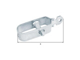 Drahtspanner, galvanisch blau verzinkt, Größe 4/130mm