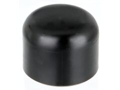 Pfostenkappe für runde Metallpfosten, Schwarz 38mm