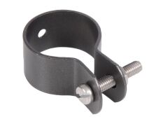 Schelle - Strebe an Pfosten, Anthrazit-Metallic - 34mm