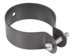 Schelle - Strebe an Pfosten, Anthrazit-Metallic - 48mm