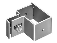 Endschelle für Vierkantpfosten 60x40 mm - Feuerverzinkt