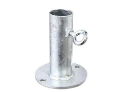 Halter für Sonnenschirme, Feuerverzinkt zum aufschrauben 42,4/100