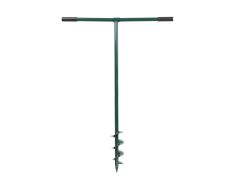 Bodenbohrer grün lackiert - 1m Länge, 10cm Bohrdurchmesser