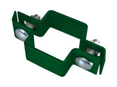 Mittelschelle für Vierkantpfosten 80x40 mm - Grün