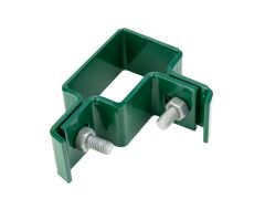 Eckschelle für Vierkantpfosten 60x40 mm - Grün