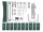 Zubehör-Set für Einzeltor Flexo 140 bis 200 cm Höhe - Grün