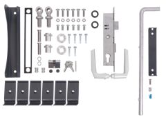 Zubehör-Set für Doppeltor Flexo bis 120 cm Höhe - Anthrazit