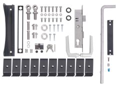 Zubehör-Set für Doppeltor Flexo 140 bis 200 cm Höhe - Anthrazit