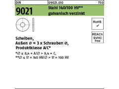 Schnäppchenartikel - 50 x Scheiben DIN 9021 Stahl 26 verzinkt
