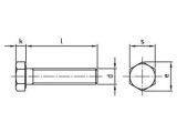 50 x Sechskantschrauben mit Gewinde bis Kopf  DIN 933 A2-80 M 12X55