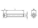 100 x Zylinderschrauben mit Innensechsrund ISO 14579 A2 M 8X70/70 TX45
