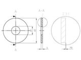 200 x AFNOR-Scheiben Form LL NF E 25-513 A4 LL7