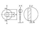 25 x AFNOR-Scheiben Form L NF E 25-514 A2 L24