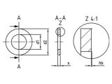 25 x AFNOR-Scheiben Form Z NF E 25-514 A2 Z24