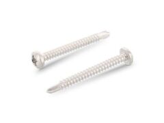 200 x Bohrschrauben mit Linsenkopf, Form M DIN 7504 A2 6,3X50 Z