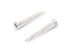 200 x Bohrschrauben mit Senkkopf, Form O DIN 7504 A4 5,5X75 H