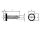 500 x Blechschraube Sechskant mit Schlitz und Gleitsilberbeschichtung DIN 7976 A2 C 4,8x Blechschraube Sechskant16 SZ