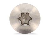 200 x Rundkopf-Türbandschrauben mit ISR (TX) Edelstahl A4 6X40 TX30