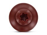 100 x Spenglerschrauben 2tlg. mit DS 15 mm Oxidrot Art. 9087 A2 4,5X120 TX20 - RAL 3009