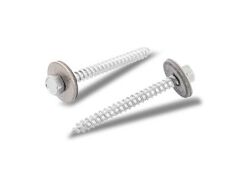 50 x Fassadenbauschrauben mit Spitze Dichtscheibe 22 mm Edelstahl A2 A 6,5X300