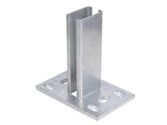 Pfostenträger unten verschweißt für 60x40 - Feuerverzinkt