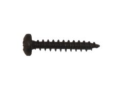 100 x Spanplattenschrauben Halbrundkopf, Schwarz - 6,0 x 30mm