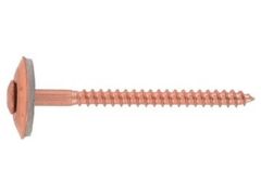 200 Stück - Spenglerschrauben 2tlg. mit Dichtscheibe 20 mm, A2/Cu TX 20 - 4,5x60