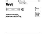 1000 x Spiralspannstifte ISO 8748 Federstahl 4 x 12...