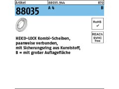 100 x HEICO-LOCK Kombischeiben HKB-12S Edelstahl A4