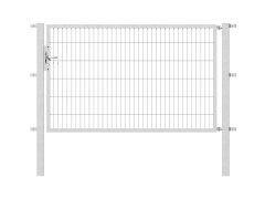 Stabgitter Einzeltor - Feuerverzinkt - Breite 2000 x Höhe 1200mm