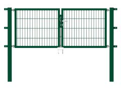 Stabgitter Doppeltor - Grün - Breite 3000 x Höhe 1000mm