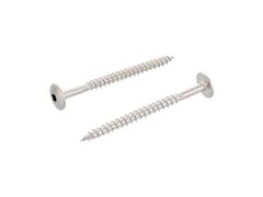 100 x Trespo / Fassaden Flachrundkopf-Holzschrauben Edelstahl A4, 5,5x55 TX20