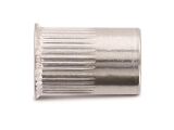 250 x Blindnietmuttern Edelstahl A4 / Rundschaft / offen...