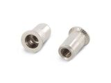 250 x Blindnietmuttern Edelstahl A4 / Rundschaft / offen...