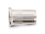 250 x Blindnietmuttern Edelstahl A4 / Rundschaft / offen...