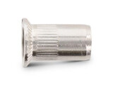 250 x Blindnietmuttern Edelstahl A4 / Rundschaft / offen...
