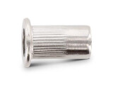 250 x Blindnietmuttern Edelstahl A4 / Rundschaft / offen...