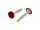 100 x Trespo / Fassaden Flachrundkopf-Holzschrauben Edelstahl A4 - 5,5X38 TX20 - RAL 3009 Oxidrot
