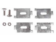 2 Stück Mattenverbinder / Eckverbinder - Feuerverzinkt