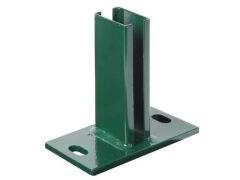 Pfostenträger für Zaunpfosten 60x40 zum aufschrauben - Grün