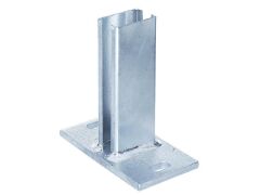 Pfostenträger für Zaunpfosten 60x40 zum aufschrauben - Feuerverzinkt