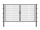 Stabgitter Doppeltor - Anthrazit - Breite 3000 x Höhe 1600mm