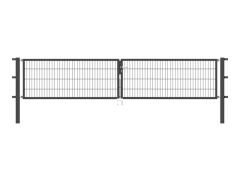 Stabgitter Doppeltor - Anthrazit - Breite 4000 x Höhe 800mm