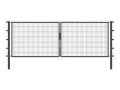 Stabgitter Doppeltor - Anthrazit - Breite 4000 x Höhe 1400mm