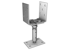 Pfostenträger CARLOS Protect ZiNi - M20 U-Form-Seitenverstellbar
