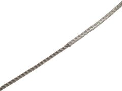 Edelstahldrahtseil 7x7 sZ PVC klar ummantelt A4/PVC 1,25/2mm (250m)