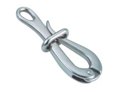 Pelikanhaken mit Auge Edelstahl A4 150mm