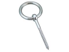 Augbolzen mit Holzgewinde und Ring Edelstahl A4 Bolzen 4x45mm, Ring 4x25mm